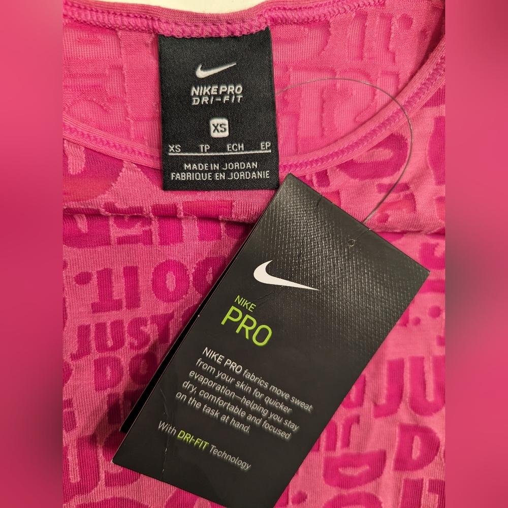 NIKE Pro Dry Fit Racer Back Tank~Pink XSmall